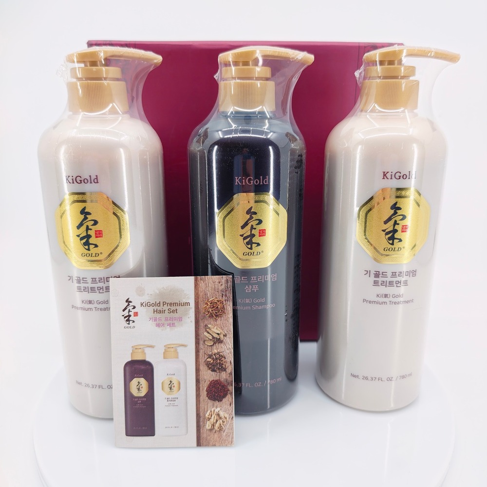 Daeng Gi Meo Ri Ki Gold Premium Hair Set Shampoo & Treatment 3pk 26.37oz Sealed